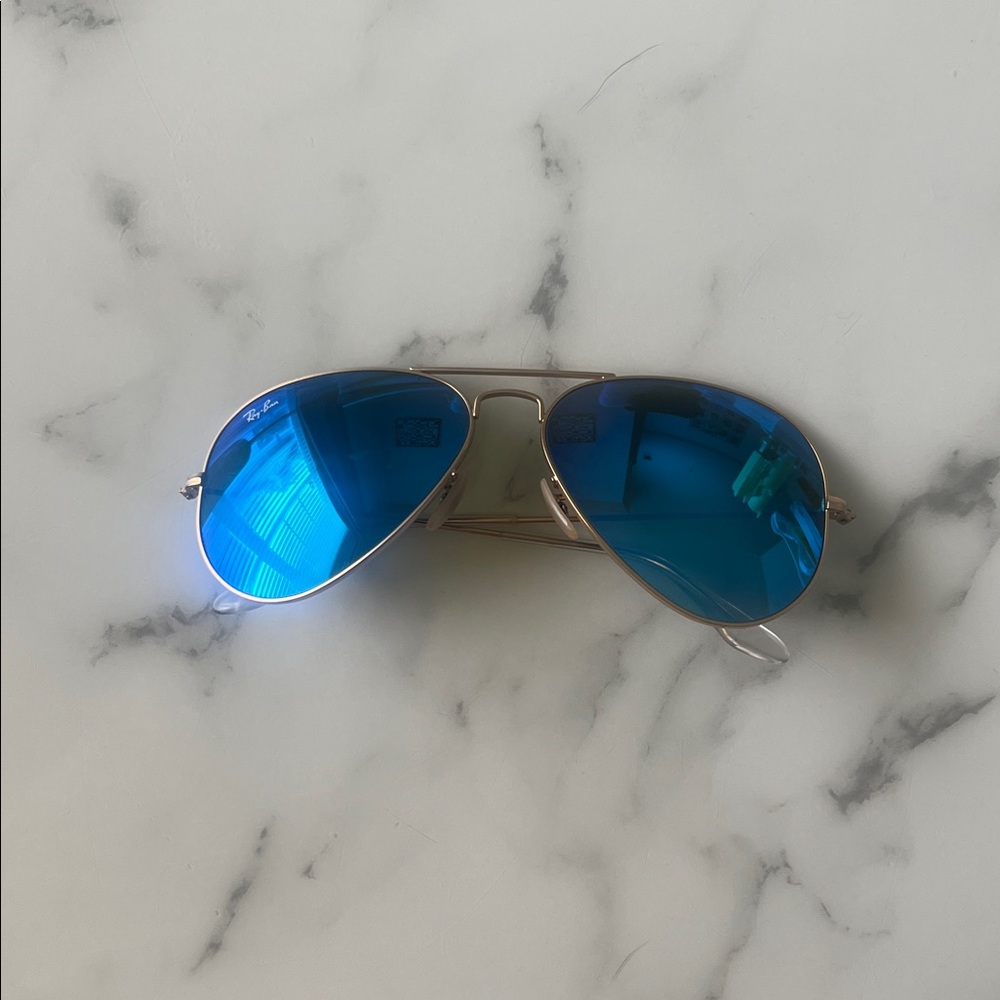 Rayban aviator flash lens